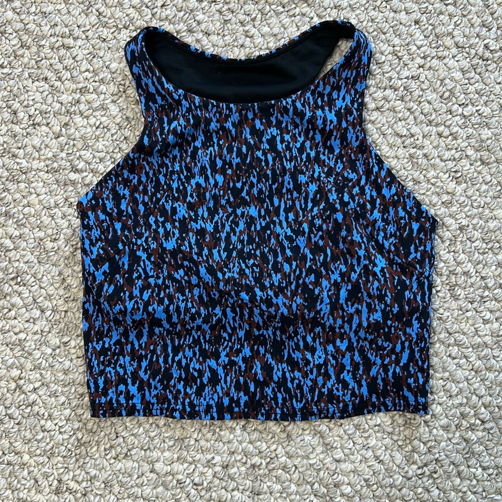 Lululemon Invigorate Train tank top-Blue-size 6